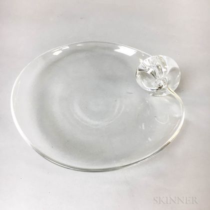Steuben Colorless Glass Dish