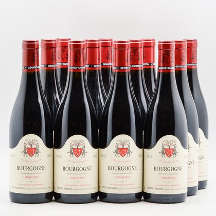 Geantat Pansiot Bourgogne Pinot Fin 2012, 12 bottles (oc) 