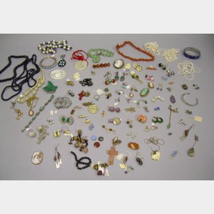 Group of Hardstone and Costume Jewelry