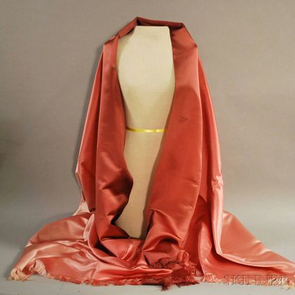 Hermes Rose-colored Ombre Satin Scarf