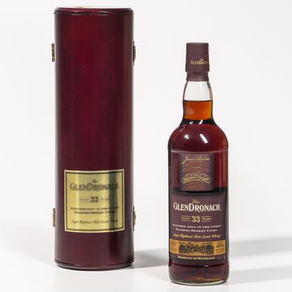 Glendronach 33 Years Old, 1 70cl bottle (owc) 