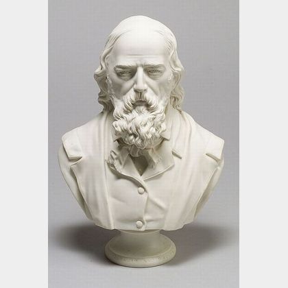 Parian Bust of Alfred Lord Tennyson