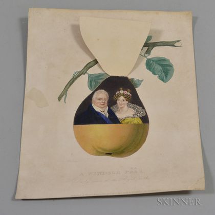 A Windsor Pair Pear Colored Lithograph