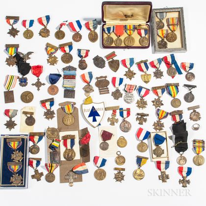 Group of Mostly WWI Medals