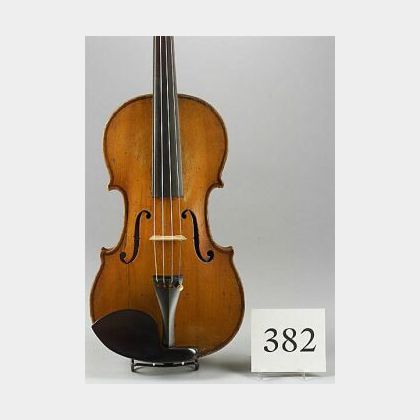 French Violin, F. Breton Brevete, Mirecourt, 1831
