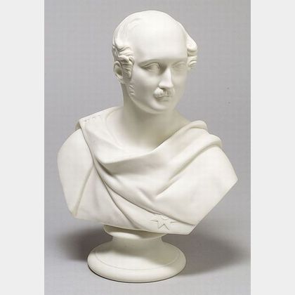 Worcester Parian Bust of Prince Albert
