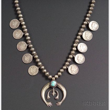 Southwest Silver and Turquoise Necklace