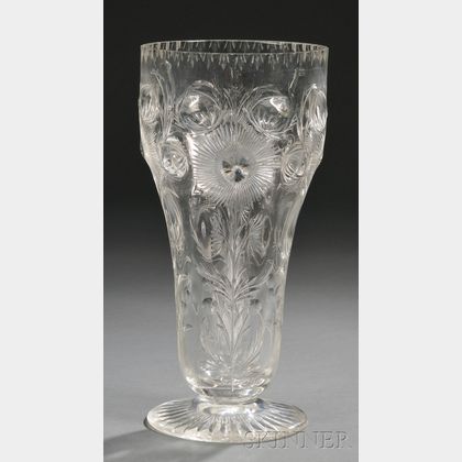 Thomas Webb & Sons Crystal Vase