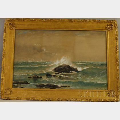 Edmund Darch Lewis (American, 1835-1910) Stormy Sea