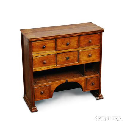 Chinese Hardwood Eight-drawer Apothecary Cabinet