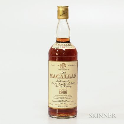 Macallan 18 Years Old 1966, 1 750ml bottle 