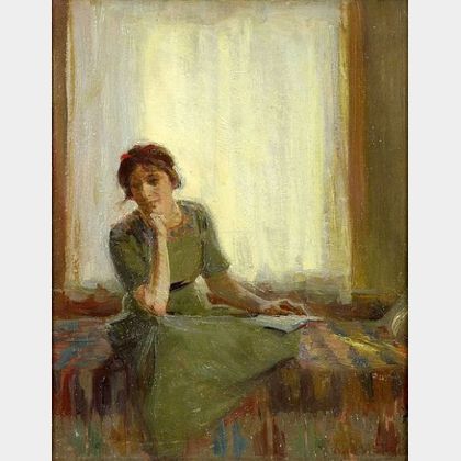 Ada W. Shulz (American, 1870-1928) Window Seat