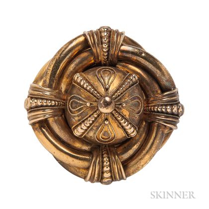 Antique Etruscan Revival Brooch