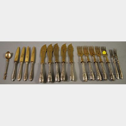 Continental Silver-handled Fish Flatware Set for Five