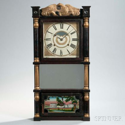 Birge, Mallory & Co. Triple-decker Shelf Clock