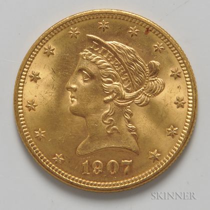 1907 $10 Liberty Head Gold Coin