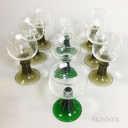 Nine Glass Goblets