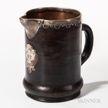 Gorham Leather-mounted Pitcher