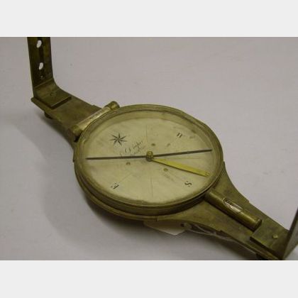 Brass Surveyor's Compass by E. Draper
