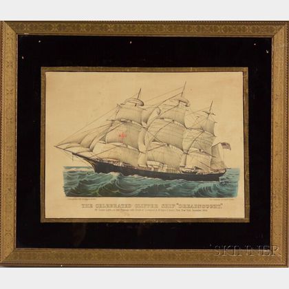 Currier & Ives, publishers (American, 1857-1907) The Celebrated Clipper Ship "Dreadnought.,"