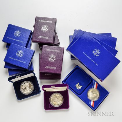 Sixteen American Proof Silver Coins