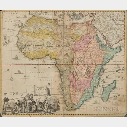 Engraved Map of Africa
