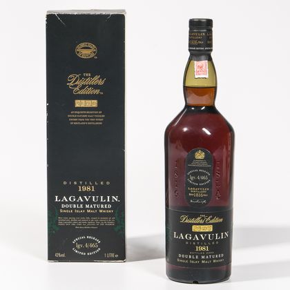 Lagavulin Distillers Edition 1981, 1 liter bottle (oc) 