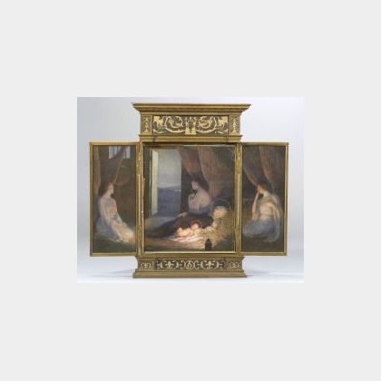 Albert Herter (American, 1871-1950) Nativity Triptych