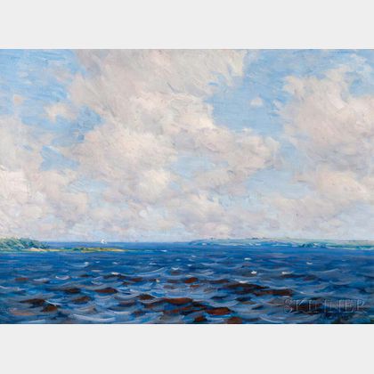 Charles Harold Davis (American, 1856-1933) Clouds from the Sea / Newburyport