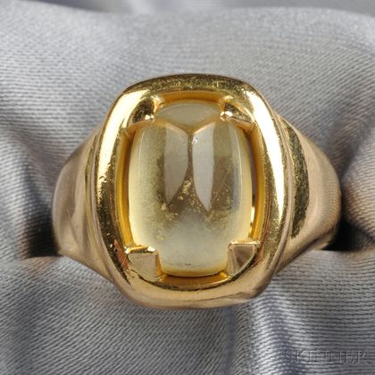 18kt Gold and Citrine Ring, Hermes