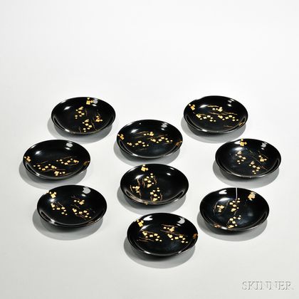 Eight Lacquer Dishes