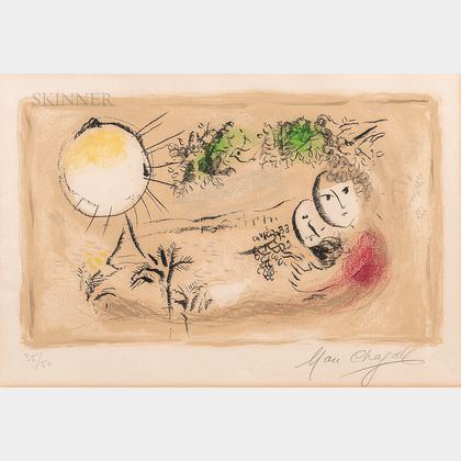 Marc Chagall (Russian/French, 1887-1985) Le repos
