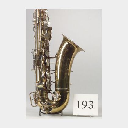American Alto Saxophone, Martin Band Instrument Company, 1923