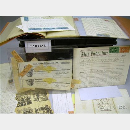 Collection of Mostly 19th Century Revenue Stamped Correspondence