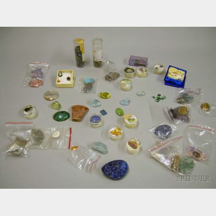 Assorted Loose Gemstones, Hardstones, and Minerals. 