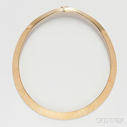 14kt Gold Omega Necklace