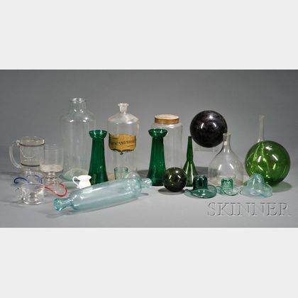 Twenty-three Assorted Blown Glass Items