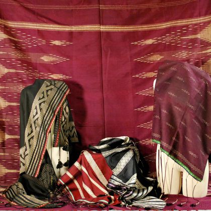Five Middle Eastern Silk Textiles