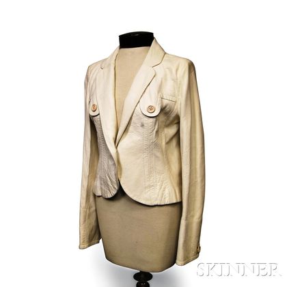 Kenzo White Leather Jacket