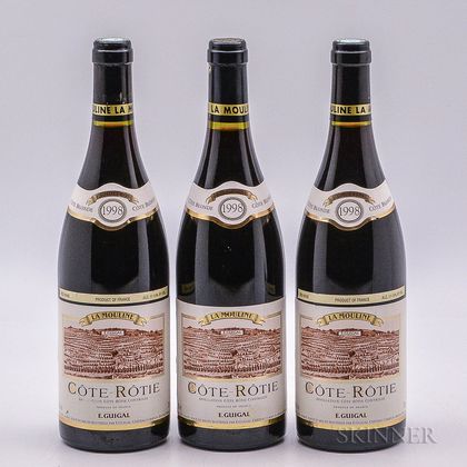 E. Guigal La Mouline 1998, 3 bottles 