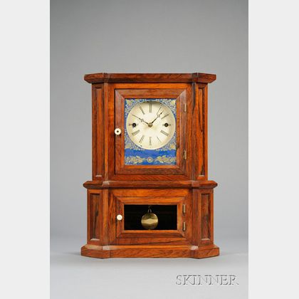 Rosewood "Parlor No. 1" 30-Day Fusee Shelf Clock by The Atkins Clock Company