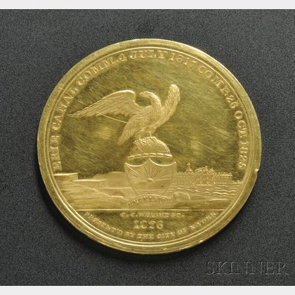 1826 Erie Canal Completion Medal in 18kt Gold