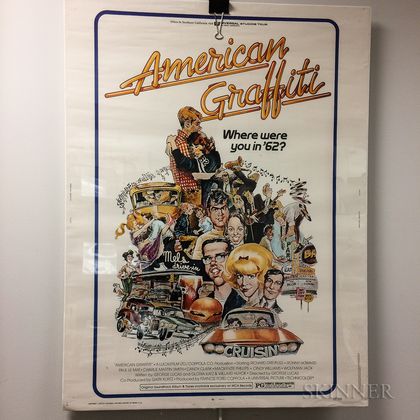 American Graffiti One-sheet Movie Poster. Estimate $20-200