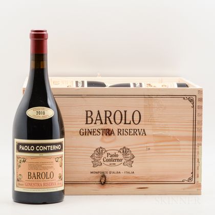 Paulo Conterno Barolo Ginestra Riserva 2010, 6 bottles (owc) 