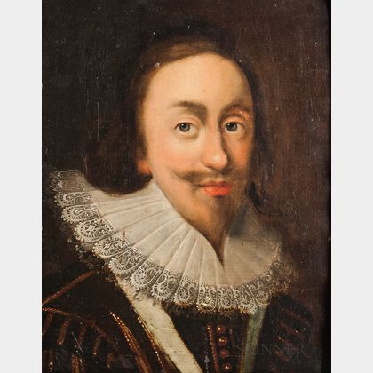 Anglo Dutch School, 17th Century Portrait of King Charles I