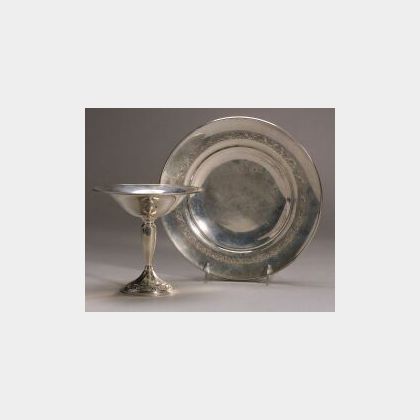 Towle Sterling Silver Compote and Salver. 