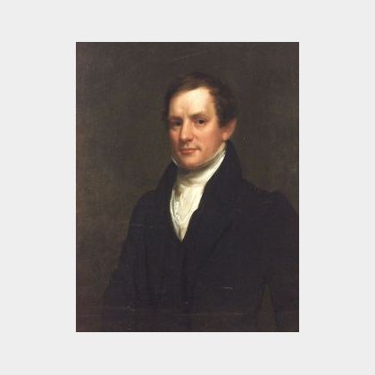 Attributed to Samuel L. Waldo, (American, 1783-1861) Portrait of Gentleman.