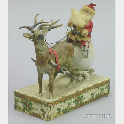 Santa and Reindeer Candy Container