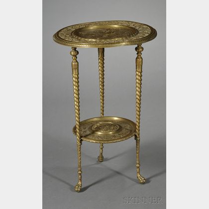 Victorian Aesthetic Movement Bronze Two-tier Occasional Table