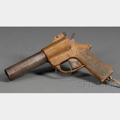 Brass and Steel Flare or Signal Gun